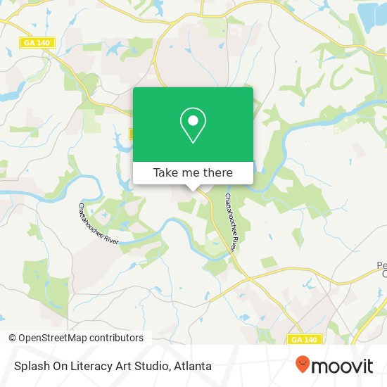 Splash On Literacy Art Studio map