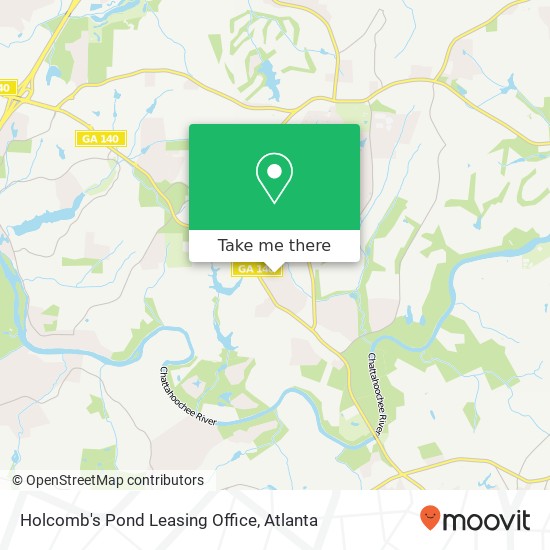 Holcomb's Pond Leasing Office map