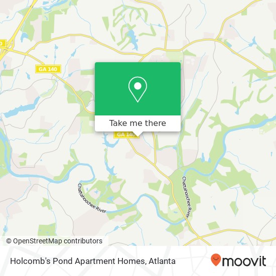 Mapa de Holcomb's Pond Apartment Homes