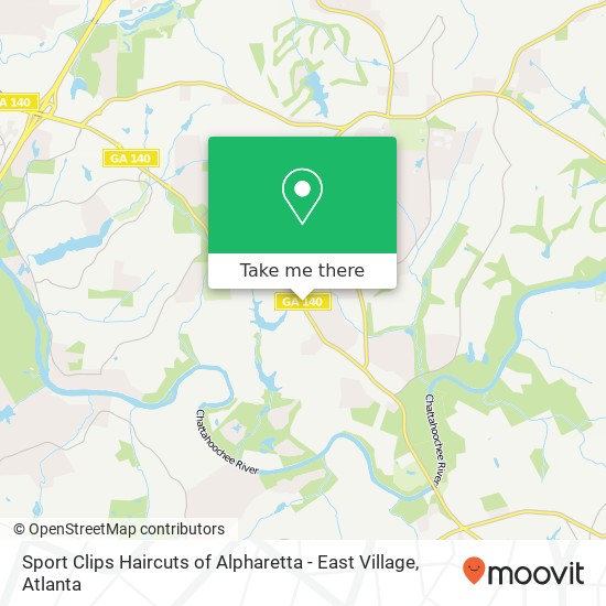 Mapa de Sport Clips Haircuts of Alpharetta - East Village