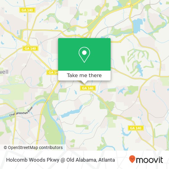 Mapa de Holcomb Woods Pkwy @ Old Alabama