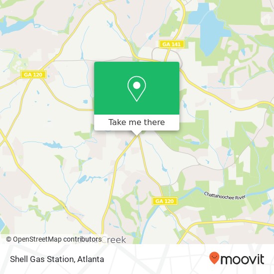 Shell Gas Station map