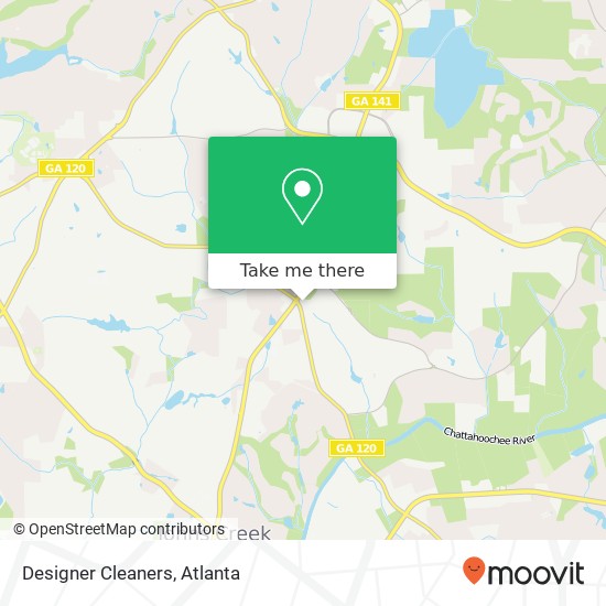 Designer Cleaners map