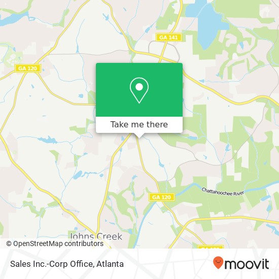 Sales Inc.-Corp Office map