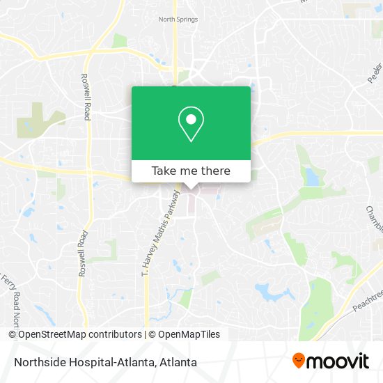 Northside Hospital-Atlanta map