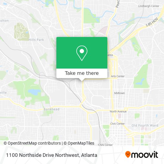 1100 Northside Drive Northwest map