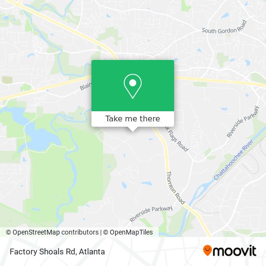 Factory Shoals Rd map