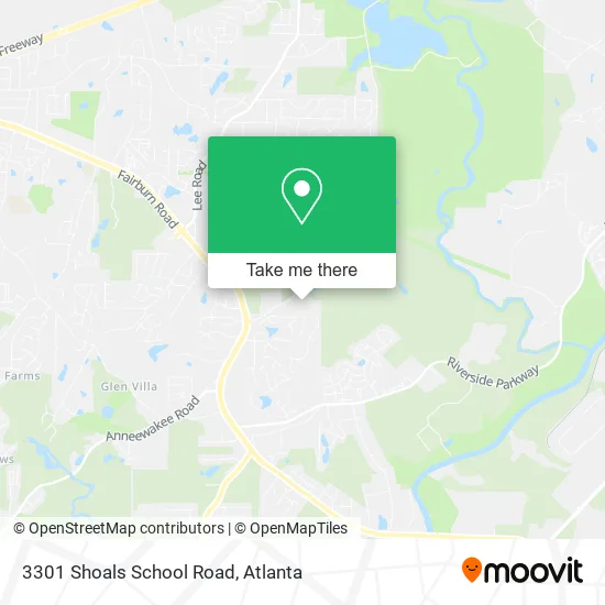 3301 Shoals School Road map