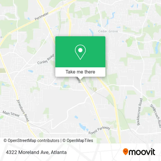 Mapa de 4322 Moreland Ave