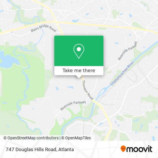 747 Douglas Hills Road map
