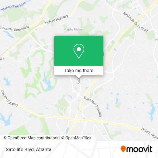 Satellite Blvd map