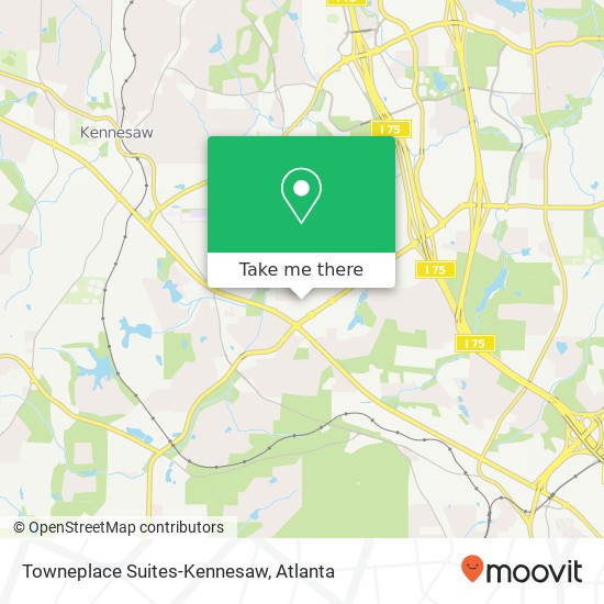 Towneplace Suites-Kennesaw map