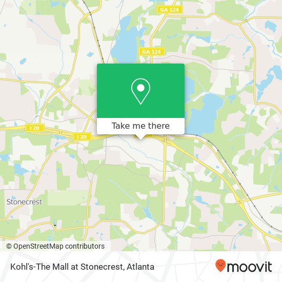 Kohl's-The Mall at Stonecrest map