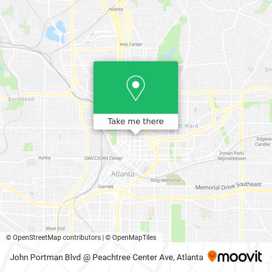 John Portman Blvd @ Peachtree Center Ave map