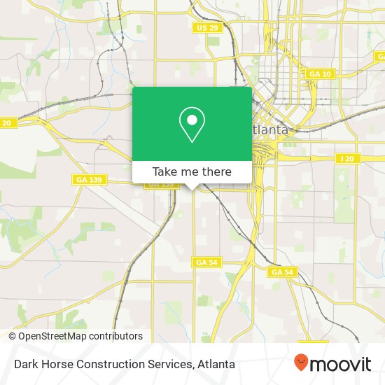 Dark Horse Construction Services map