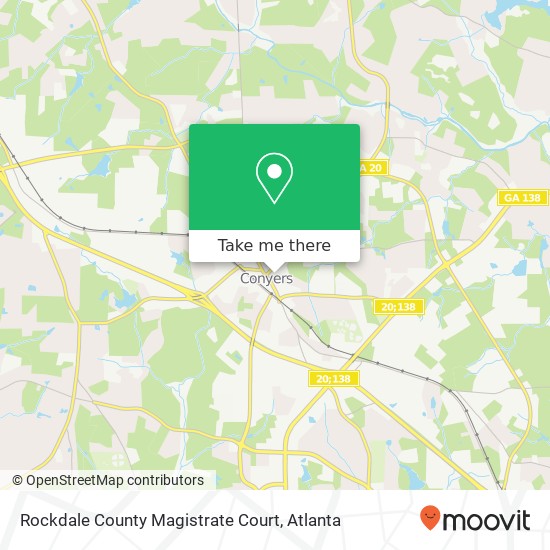 Rockdale County Magistrate Court map