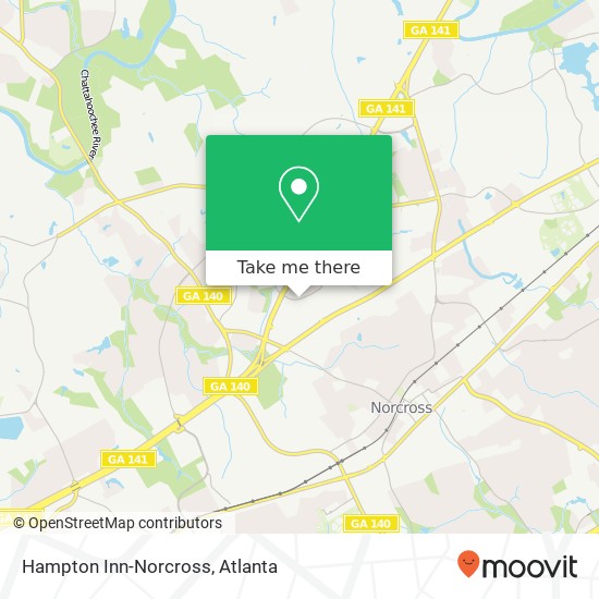 Hampton Inn-Norcross map