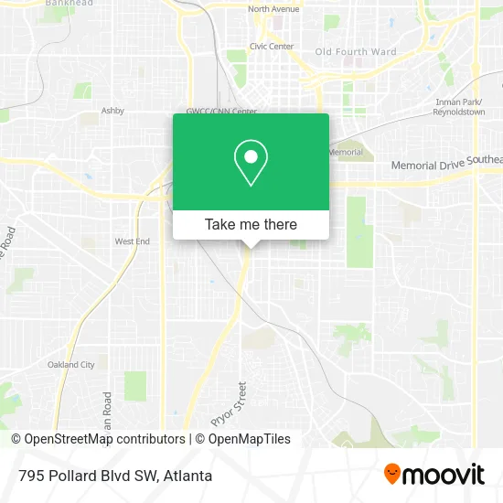 Mapa de 795 Pollard Blvd SW