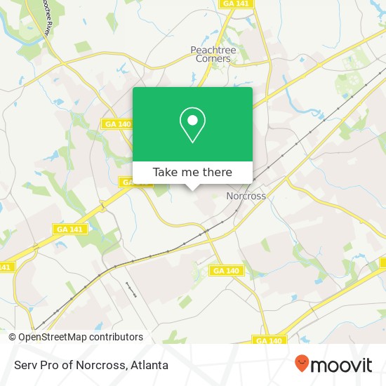 Serv Pro of Norcross map