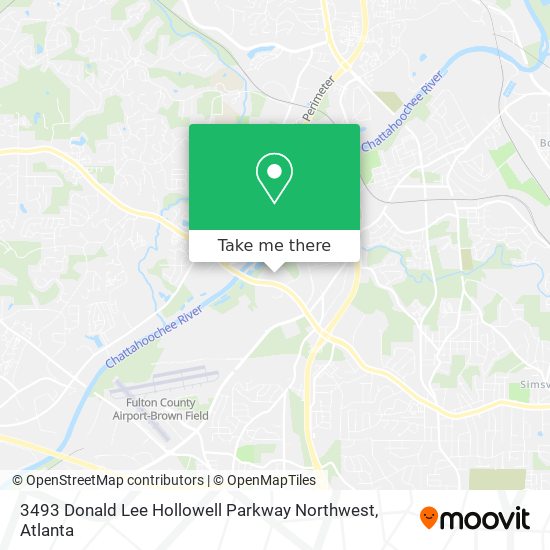 Mapa de 3493 Donald Lee Hollowell Parkway Northwest