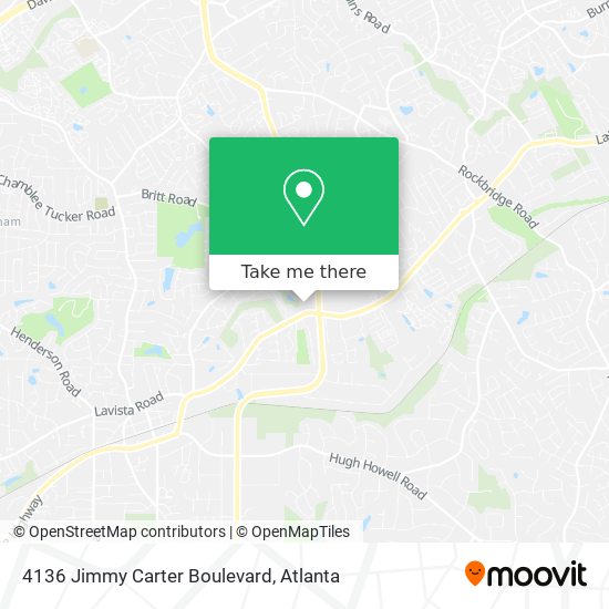 Mapa de 4136 Jimmy Carter Boulevard