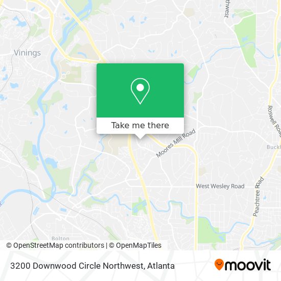 Mapa de 3200 Downwood Circle Northwest
