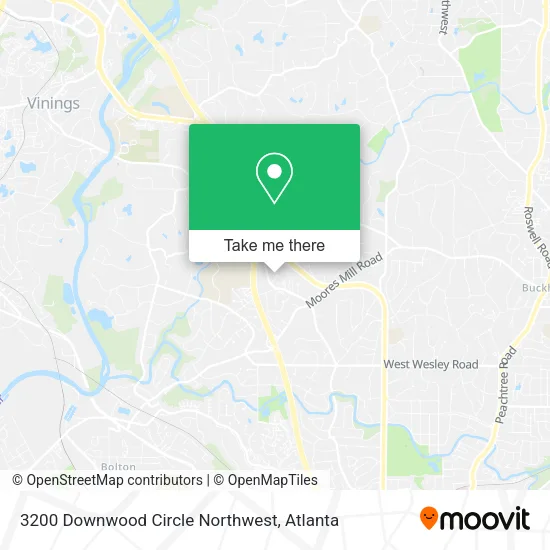 3200 Downwood Circle Northwest map