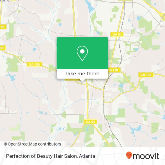 Perfection of Beauty Hair Salon map