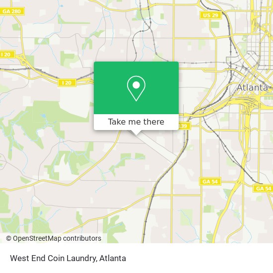 Mapa de West End Coin Laundry