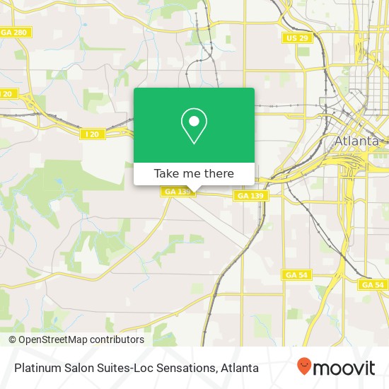 Mapa de Platinum Salon Suites-Loc Sensations