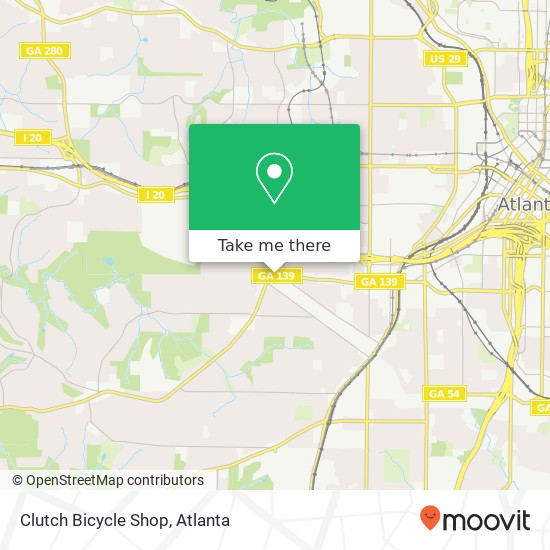 Clutch Bicycle Shop map