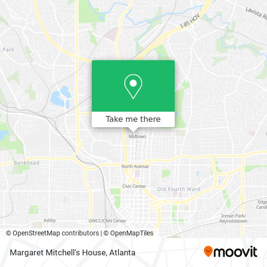 Margaret Mitchell's House map
