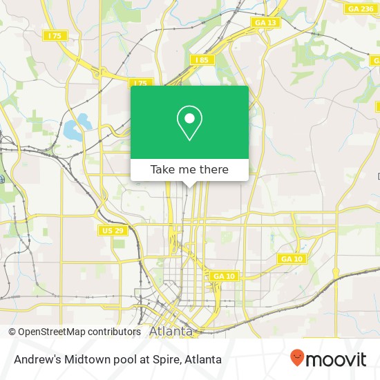 Andrew's Midtown pool at Spire map