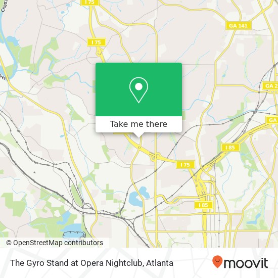 Mapa de The Gyro Stand at Opera Nightclub