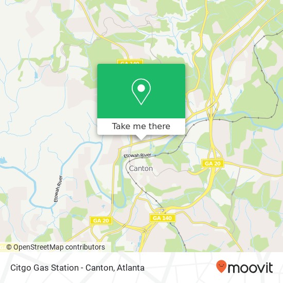 Mapa de Citgo Gas Station - Canton