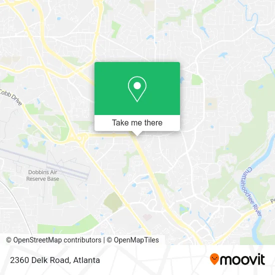 Mapa de 2360 Delk Road