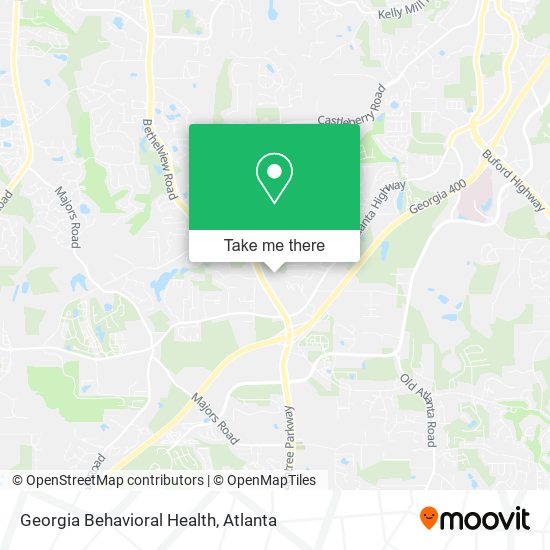 Mapa de Georgia Behavioral Health