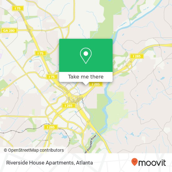 Mapa de Riverside House Apartments