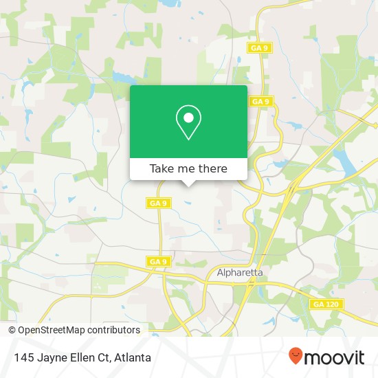 Mapa de 145 Jayne Ellen Ct