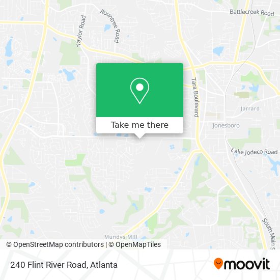 240 Flint River Road map