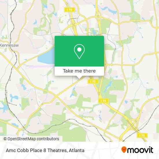 Mapa de Amc Cobb Place 8 Theatres