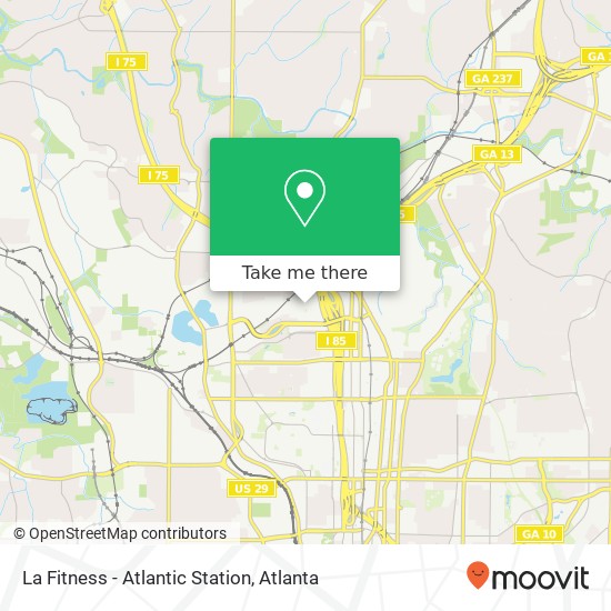 La Fitness - Atlantic Station map