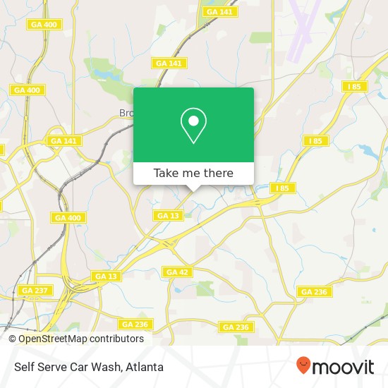 Mapa de Self Serve Car Wash