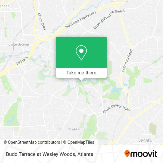 Budd Terrace at Wesley Woods map