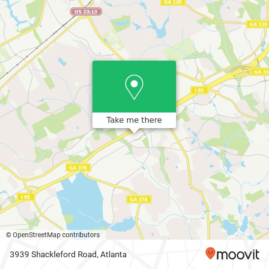 Mapa de 3939 Shackleford Road