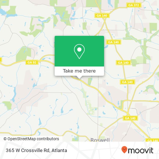 Mapa de 365 W Crossville Rd