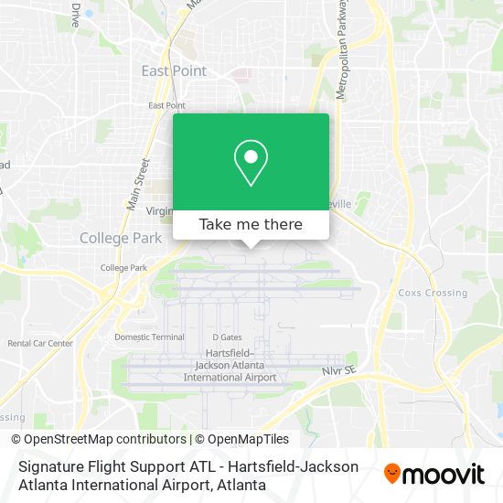 Signature Flight Support ATL - Hartsfield-Jackson Atlanta International Airport map