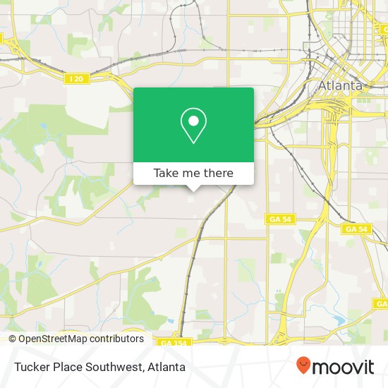 Mapa de Tucker Place Southwest