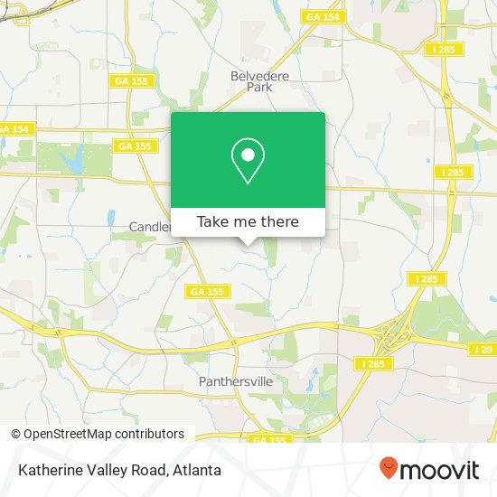 Mapa de Katherine Valley Road