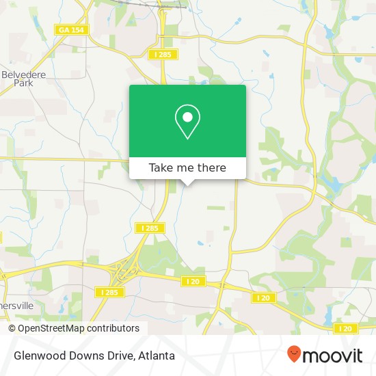 Mapa de Glenwood Downs Drive